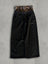 "Camo" Double Waist Sweats - Black
